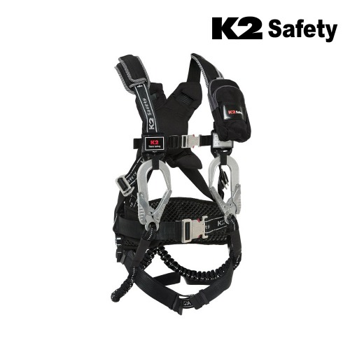 K2 세이프티 KB-9502(Y) (전체식-엘라더블) 안전벨트 (블랙) 최가도매몰 사업자를 위한 도매몰 | 안전화 산업안전용품 도매