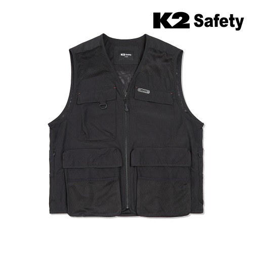 K2 세이프티 VE-2601 조끼 (블랙) 최가도매몰 사업자를 위한 도매몰 | 안전화 산업안전용품 도매