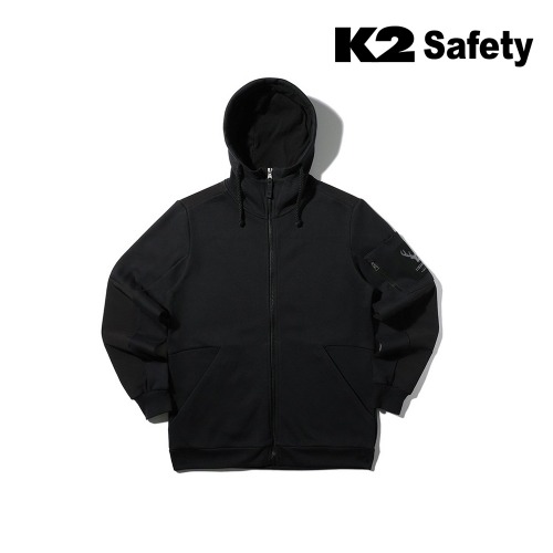 K2 세이프티 기모 후드집업 LB2-F150 (블랙) 최가도매몰 사업자를 위한 도매몰 | 안전화 산업안전용품 도매