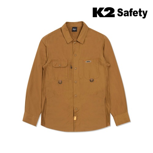 K2 세이프티 SH-2404 셔츠 (브라운) 최가도매몰 사업자를 위한 도매몰 | 안전화 산업안전용품 도매