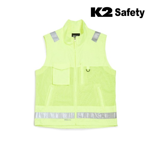 K2 세이프티 조끼 메쉬반사베스트R (옐로우) 최가도매몰 사업자를 위한 도매몰 | 안전화 산업안전용품 도매