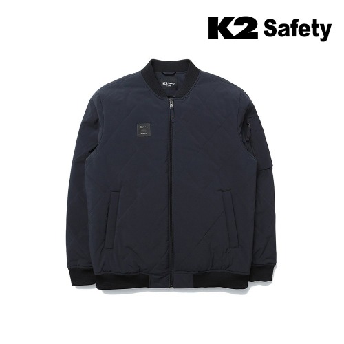 K2 세이프티 블루종 패딩자켓 21JK-F105 (다크 네이비) 최가도매몰 사업자를 위한 도매몰 | 안전화 산업안전용품 도매