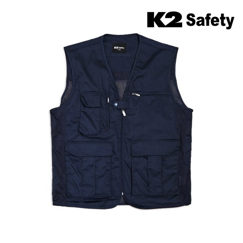 K2 세이프티 21VE-601R 조끼 (네이비) 최가도매몰 사업자를 위한 도매몰 | 안전화 산업안전용품 도매