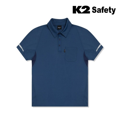 K2 세이프티 티셔츠 TS-221R (BL) 최가도매몰 사업자를 위한 도매몰 | 안전화 산업안전용품 도매