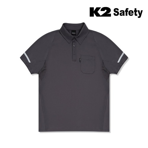 K2 세이프티 TS-221R 티셔츠 (라이트그레이) 최가도매몰 사업자를 위한 도매몰 | 안전화 산업안전용품 도매