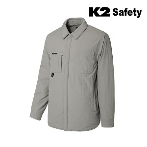 K2 세이프티 JK-F2108 셔츠패딩자켓 (라이트 그레이) 최가도매몰 사업자를 위한 도매몰 | 안전화 산업안전용품 도매