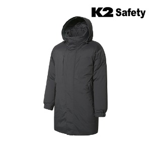 K2 세이프티 JK-F2106 롱패딩 (차콜) 최가도매몰 사업자를 위한 도매몰 | 안전화 산업안전용품 도매