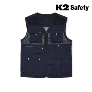 K2 세이프티 21VE-615R 조끼 (다크 네이비) 최가도매몰 사업자를 위한 도매몰 | 안전화 산업안전용품 도매
