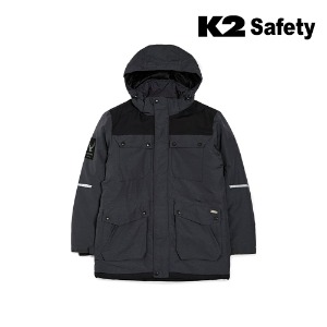 K2 세이프티 LB2-F138 패딩자켓 (차콜) 최가도매몰 사업자를 위한 도매몰 | 안전화 산업안전용품 도매