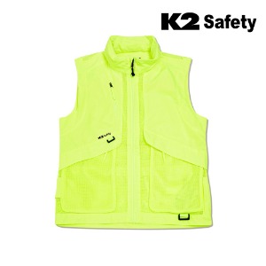K2 세이프티 조끼 베스트 VE-2607 (옐로우) 최가도매몰 사업자를 위한 도매몰 | 안전화 산업안전용품 도매