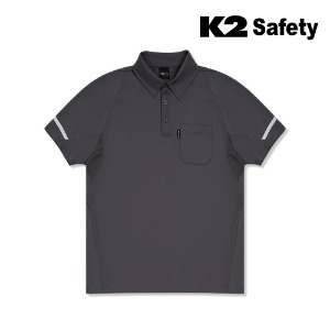 K2 세이프티 티셔츠 TS-221R(GR) 최가도매몰 사업자를 위한 도매몰 | 안전화 산업안전용품 도매